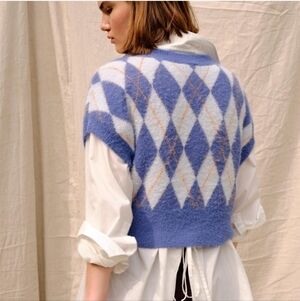 Free People Argyle Quinn or Through The Motions sweater Vest